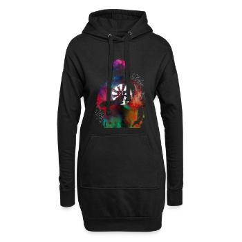 Joueur de fléchettes Art sportif #darts #sport - Sweat-shirt à capuche long Femme - noir - Devant