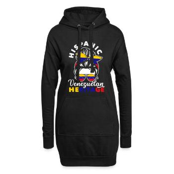 Venezuela Flagge Stolz & Heimat Venezuela - Hoodie-Kleid - Schwarz - Vorne