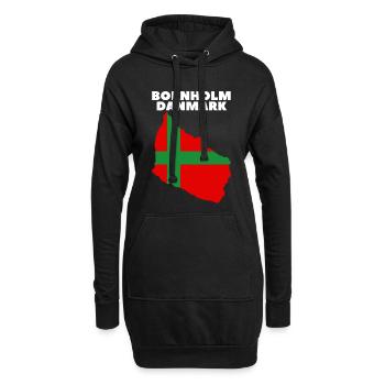 Bornholm Danmark - Hoodie-Kleid - Schwarz - Vorne