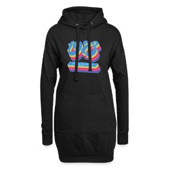 C'est ma génération (édition 1973) - Sweat-shirt à capuche long Femme - noir - Devant