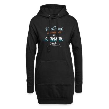 Connor - Keine Panik. Alles wird gut - Hoodie-Kleid - Schwarz - Vorne