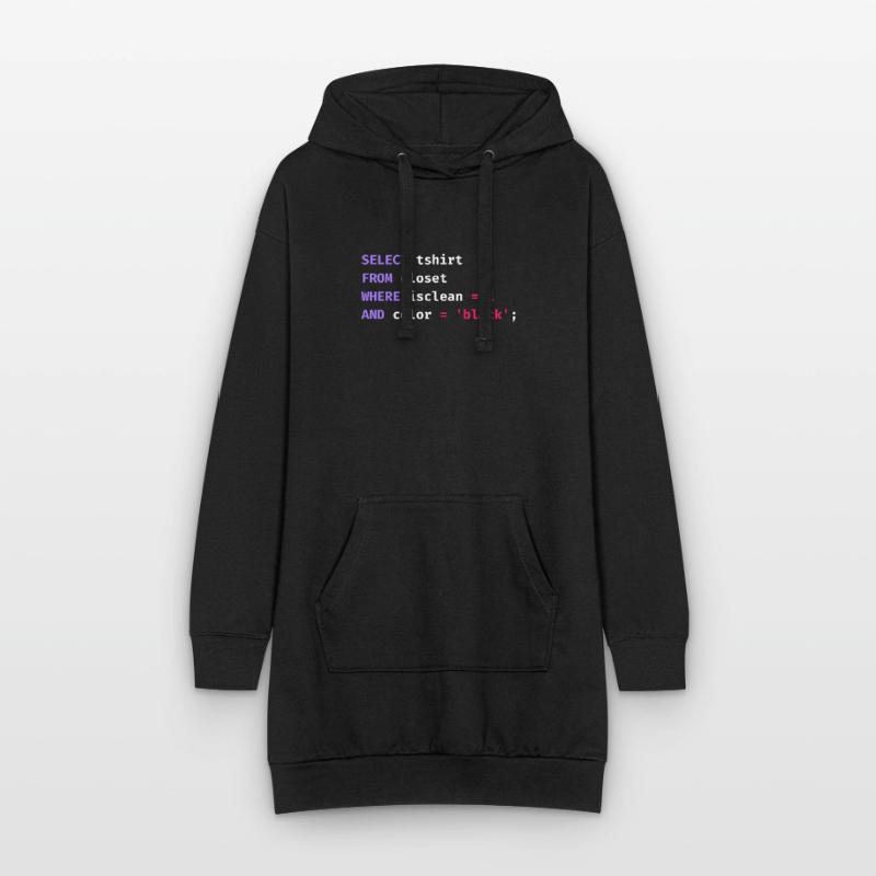 Programmer Database Science Software Coder Funny Hoodie Dress