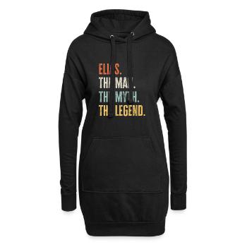 Elias, Mann Mythos Legende, lustiger bester Name Elias - Hoodie-Kleid - Schwarz - Vorne
