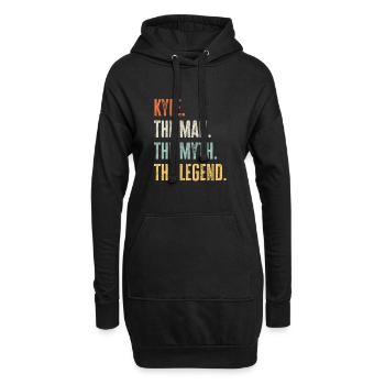 Kyle Der Beste, Man Mythos Legende, Lustiger Bester Name - Hoodie-Kleid - Schwarz - Vorne