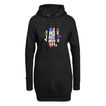 Cornhole Bierbeutel und -bretter - Cornhole Lover - Hoodie-Kleid - Schwarz - Vorne