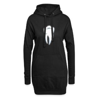 Dent - hygiéniste dentaire - Sweat-shirt à capuche long Femme - noir - Devant