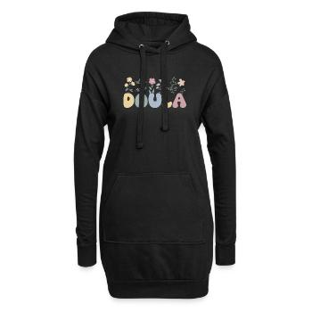 Doula Geburtshelferin Geburtscoach Hebamme - Hoodie-Kleid - Schwarz - Vorne