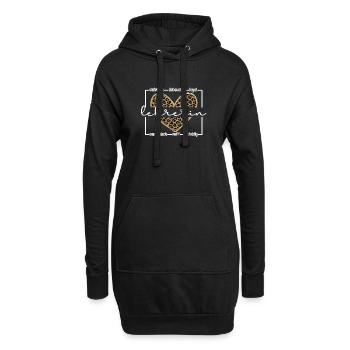 Beste Lehrerin Schullehrerin Lehrer Geschenke - Hoodie-Kleid - Schwarz - Vorne