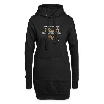 Beste Zahnmedizinische Fachangestellte Geschenk - Hoodie-Kleid - Schwarz - Vorne