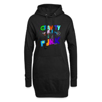 Gravity-bikeart und lifestyle - Hoodie-Kleid - Schwarz - Vorne