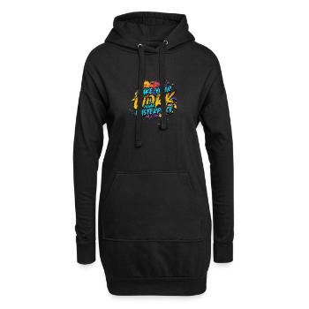 Machen Sie Ihre Arbeit zu Ihrem Meisterwerk - Job - Hoodie-Kleid - Schwarz - Vorne
