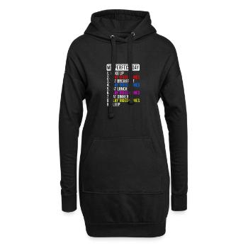 ALTER, HAST DU DAS LETZTE EINHORN GEGESSEN? NEIN! - - Hoodie-Kleid - Schwarz - Vorne