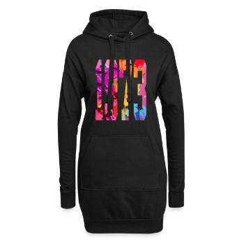 BUNT 53E ANNIVERSAIRE 1973 - Sweat-shirt à capuche long Femme - noir - Devant
