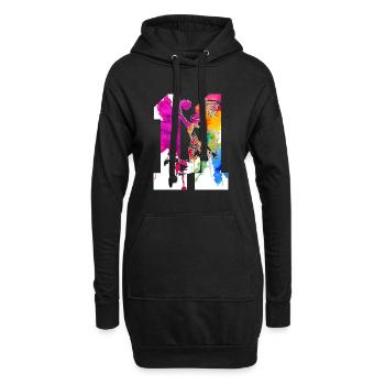 11. GEBURTSTAG BASKETBALL NUMMER 11 - Hoodie-Kleid - Schwarz - Vorne