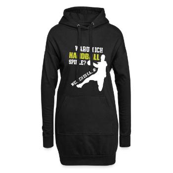 Handball Handballer Handball Geschenkidee - Hoodie-Kleid - Schwarz - Vorne