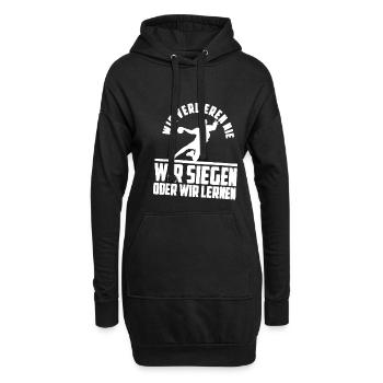Handball Handballer Handball Geschenkidee Geschenk - Hoodie-Kleid - Schwarz - Vorne