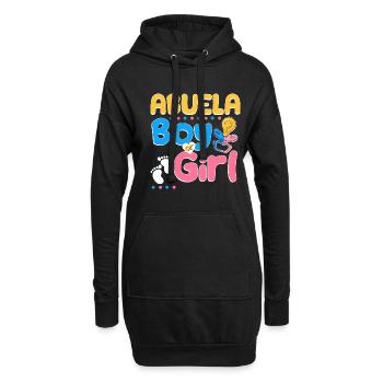 Pink or Blue Abuela Loves You Spanish Grandmother - Hoodie-Kleid - Schwarz - Vorne