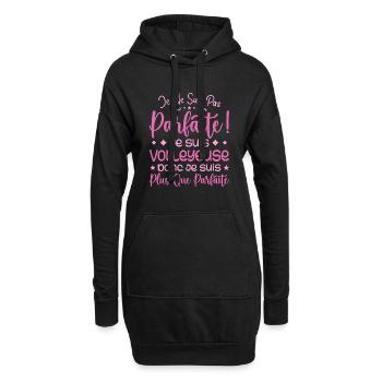 Une Volleyeuse plus que parfaite, métier de rêve - Sweat-shirt à capuche long Femme - noir - Devant