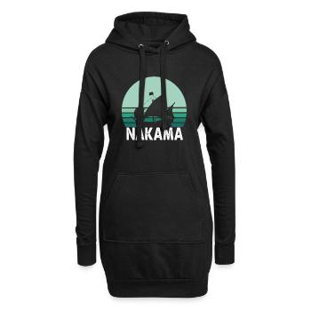 Nakama Pirate bateau anime - Sweat-shirt à capuche long Femme - noir - Devant