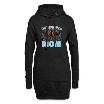 Die Monarch Mama - Hoodie-Kleid - Schwarz - Vorne