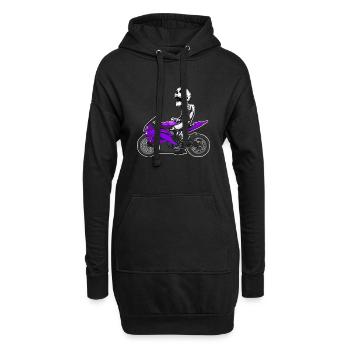 Moto Lifestyle / Moto / Moto motard - Sweat-shirt à capuche long Femme - noir - Devant