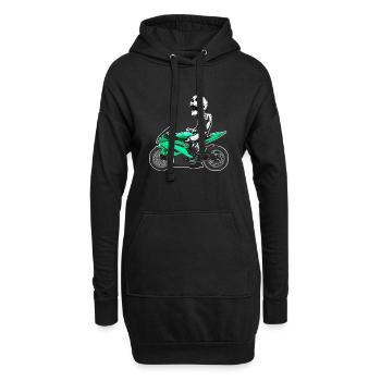 Moto Lifestyle / Moto / Moto motard - Sweat-shirt à capuche long Femme - noir - Devant