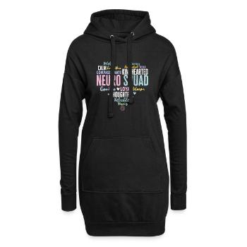 Neurologie Krankenschwester Gehirn Neurologin - Hoodie-Kleid - Schwarz - Vorne