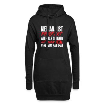 Albanische Flagge Albanischer Adler Shqiponja - Hoodie-Kleid - Schwarz - Vorne
