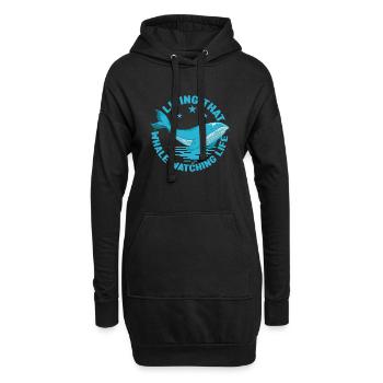 Vivre cette vie d’observation des baleines Cadeaux pour les amoureux des baleines - Sweat-shirt à capuche long Femme - noir - Devant