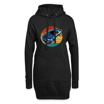 Jdm / Tuning / Turbocompresseur / Jantes / Chiptuning - Sweat-shirt à capuche long Femme - noir - Devant
