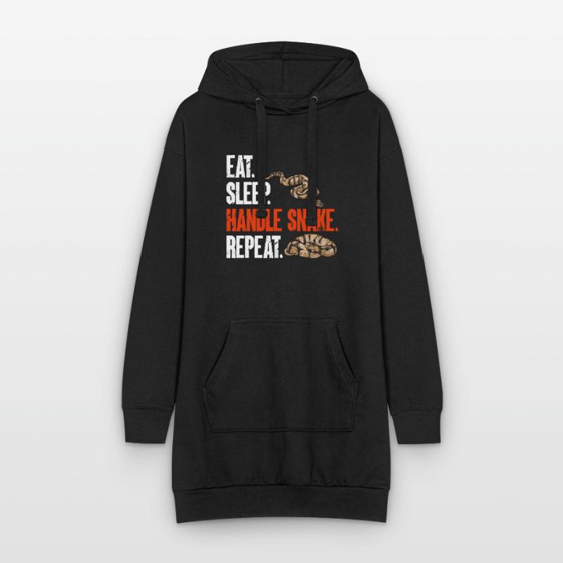 Ball Python Snake King Python Sweat-shirt à capuche long Femme