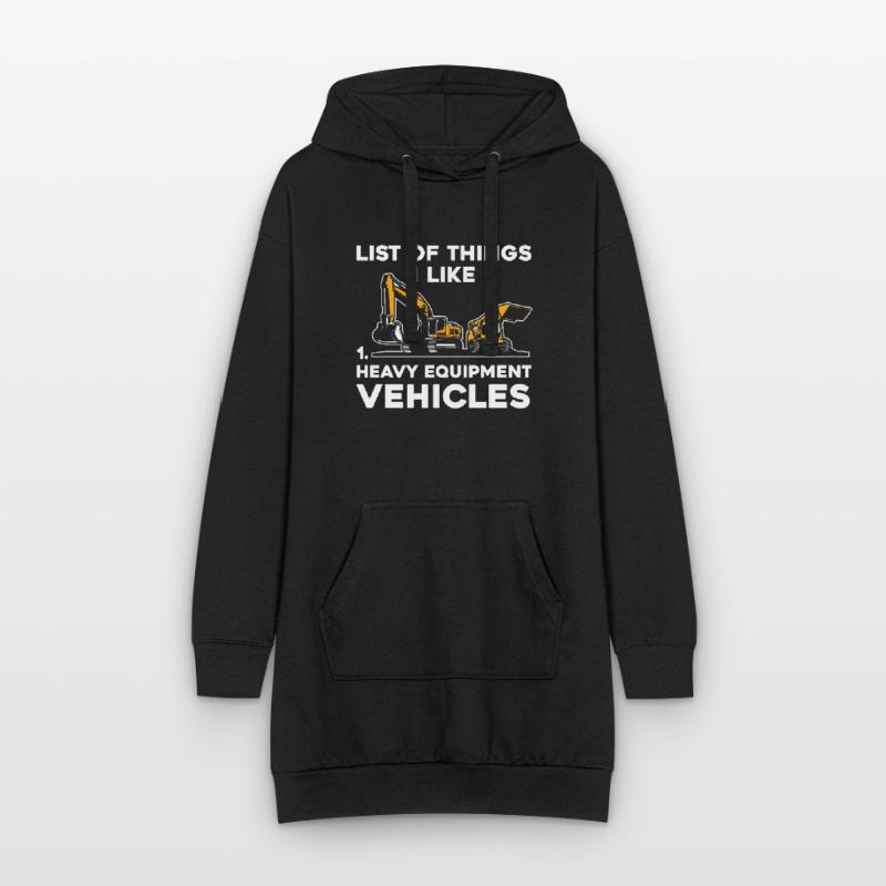 Construction machinery operator Excavator driver Excavator driver Construction workers Hoodie Dress