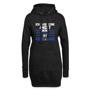 Ich habe keine Angst meine Schwiegertochter ist Ko - Hoodie-Kleid - Schwarz - Vorne