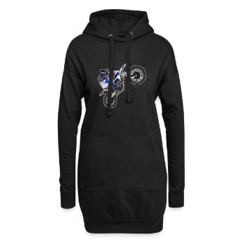 Motocross / Enduro / Freestyle mx / Dirtbike rétro - Sweat-shirt à capuche long Femme - noir - Devant