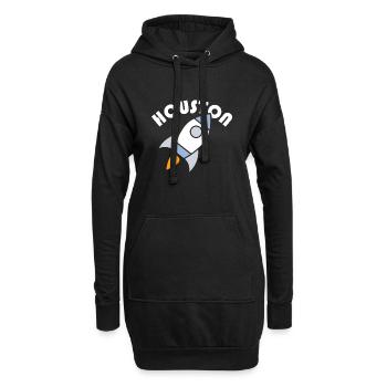 Houston Rocket Design für stolze Houstoner - Hoodie-Kleid - Schwarz - Vorne