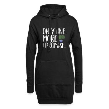 Monstera Deliciosa Albo Plante d’intérieur botanique - Sweat-shirt à capuche long Femme - noir - Devant