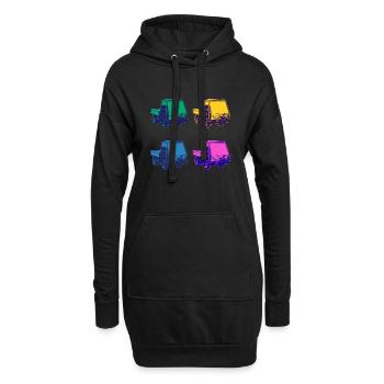 Multicar M25 Multicar Nouveaux camions Multricar - Sweat-shirt à capuche long Femme - noir - Devant