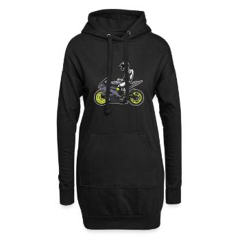Motorcycle Lifestyle / Motorrad / Motorräder biker - Hoodie-Kleid - Schwarz - Vorne