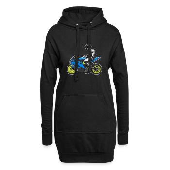 Moto Lifestyle / Moto / Moto motard - Sweat-shirt à capuche long Femme - noir - Devant