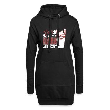 Llama This Is My Llamas - Hoodie Dress - black - Front
