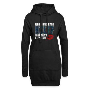 Jupe Tartan Kilt Ecossais - Sweat-shirt à capuche long Femme - noir - Devant