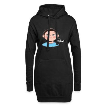 Fil-Am Siopao Design pour les fiers Pinoys - Sweat-shirt à capuche long Femme - noir - Devant