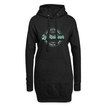 Le Meilleur Beau-Père Du Monde - Sweat-shirt à capuche long Femme - noir - Devant