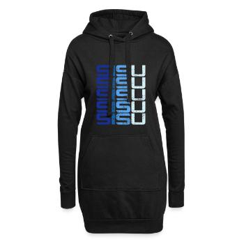 Sisu Finlande Finnois Suomi - Sweat-shirt à capuche long Femme - noir - Devant