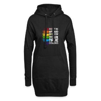 Pride CSD Parade LGBT Love Homo Gay Lesbian - Hoodie-Kleid - Schwarz - Vorne