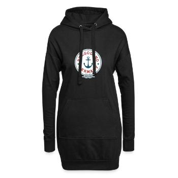 Helgoland Nordsee Norddeutschland Norddeutsch - Hoodie-Kleid - Schwarz - Vorne