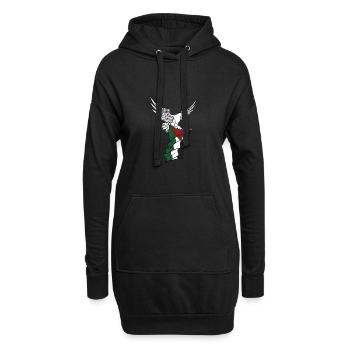 Liberté pour la Palestine Drapeau palestinien Gaza - Sweat-shirt à capuche long Femme - noir - Devant