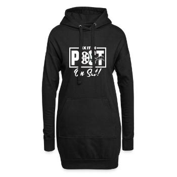 I Fix It In Post On Set Filmmaker - Hoodie-Kleid - Schwarz - Vorne