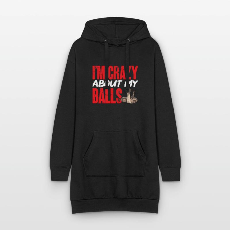 Ball Python Snake King Python Sweat-shirt à capuche long Femme