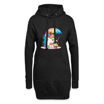 Einhorn für Kinder Eine Welt voller Fantasie - Hoodie-Kleid - Schwarz - Vorne
